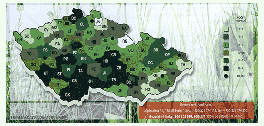 mapa klíšťové encefalitidy